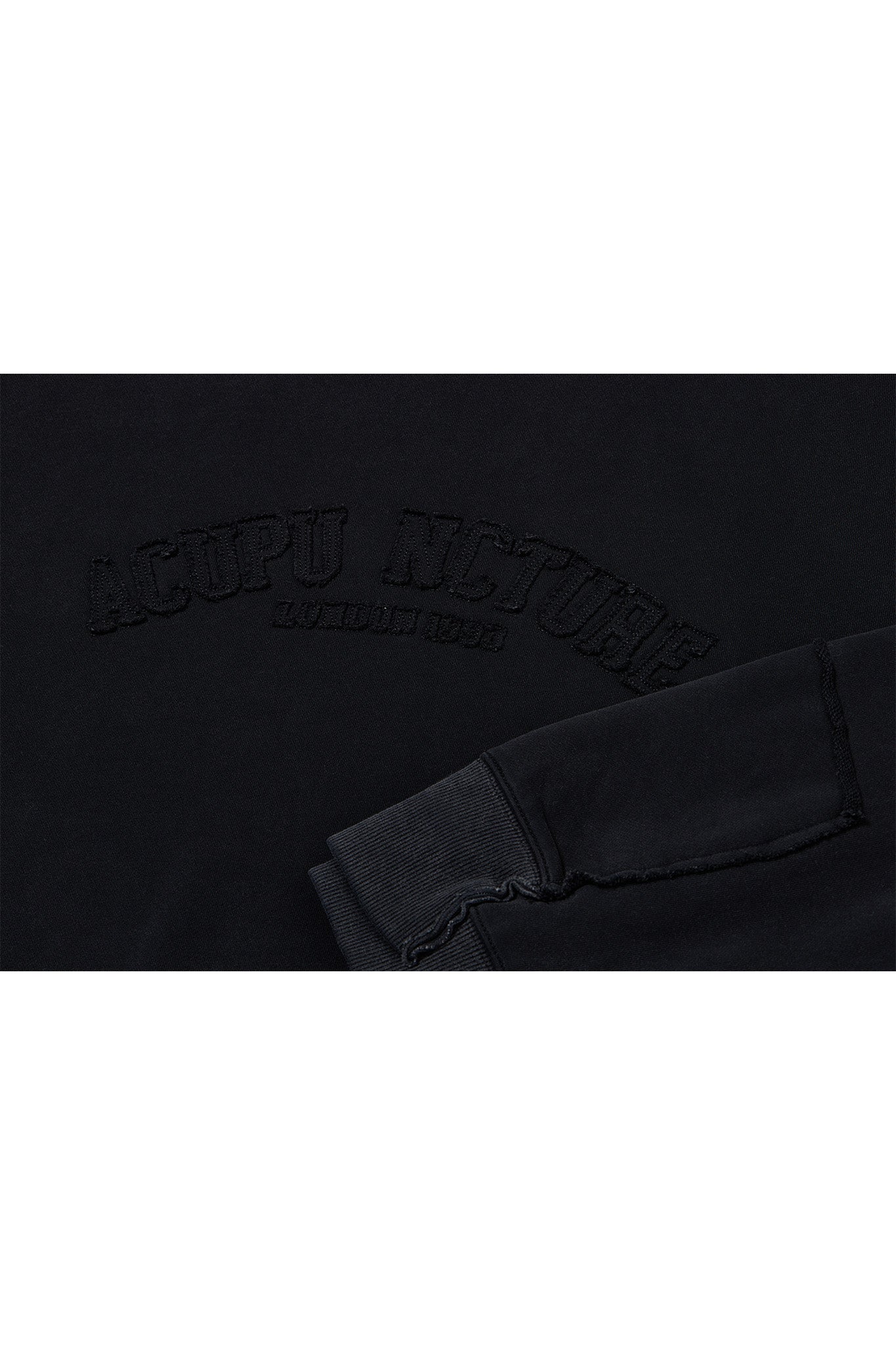 COTTON LOGO CREWNECK BLACK