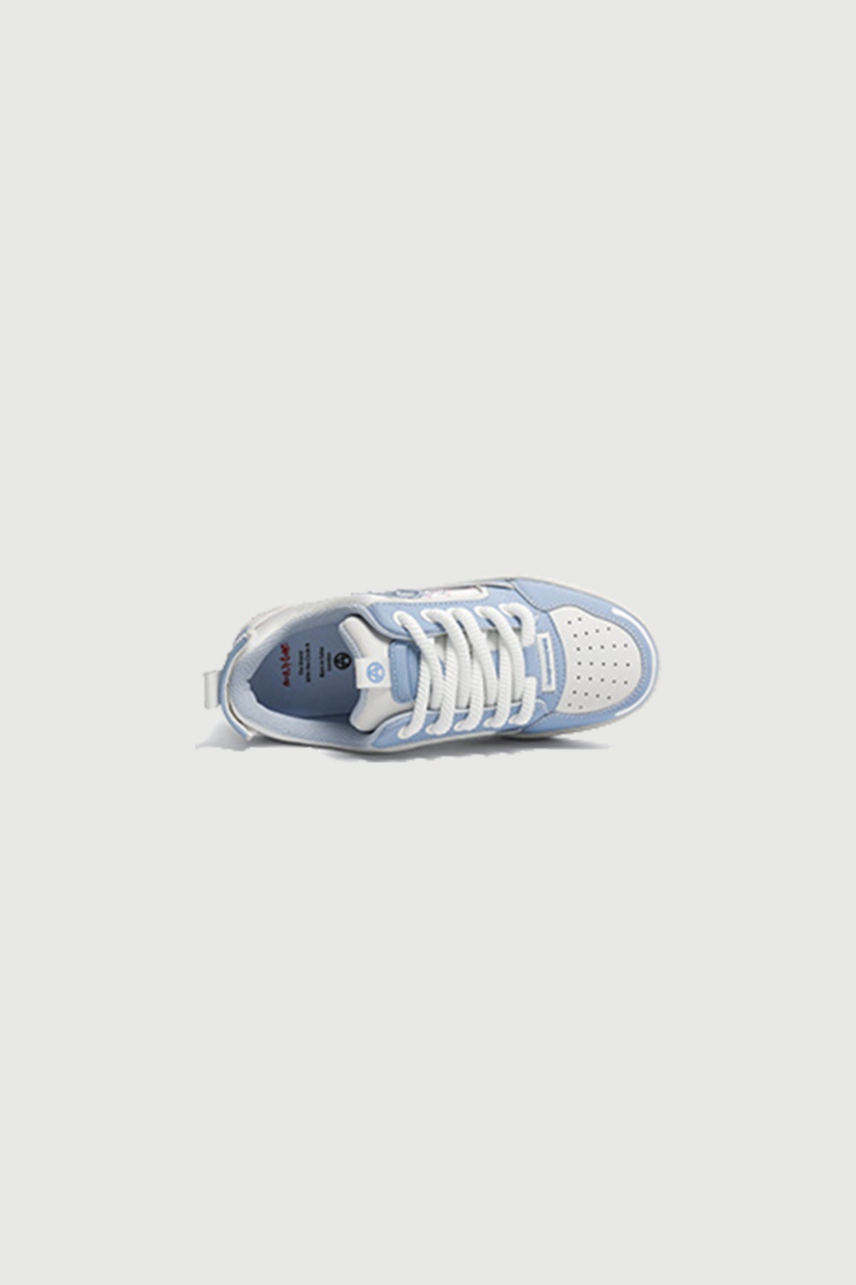 Curb Outline Light Blue — top (single shoe)