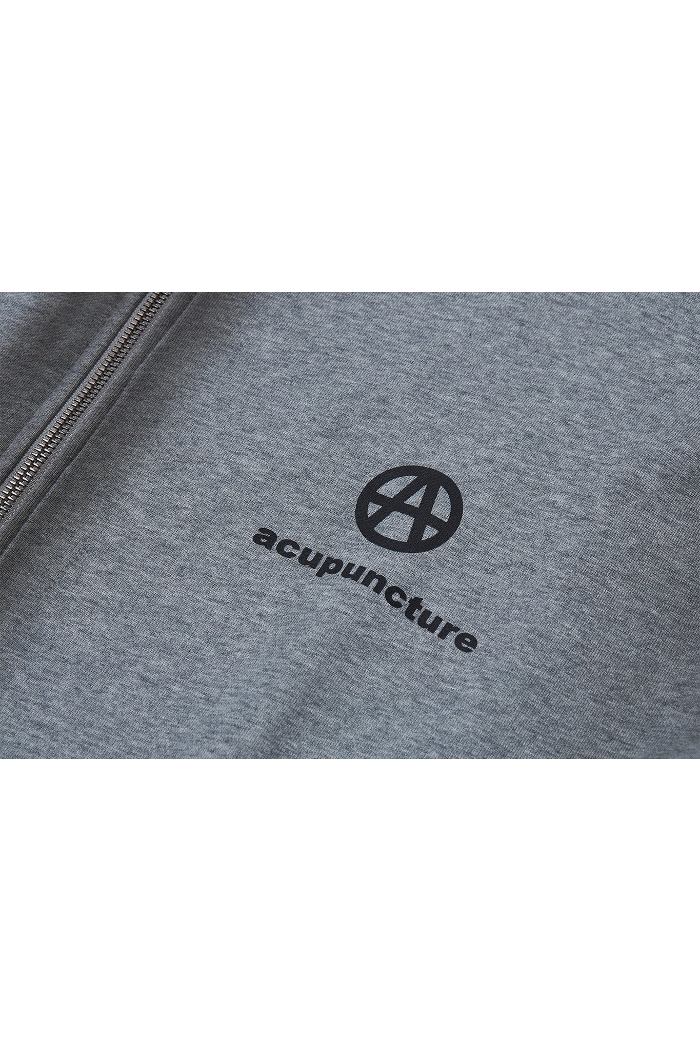 ACU ZIP UP JACKET LIGHT GREY Acupuncture