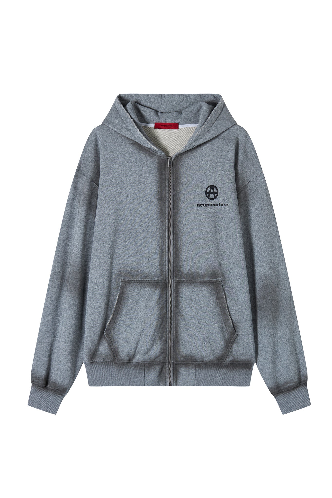 ACU ZIP UP JACKET LIGHT GREY Acupuncture