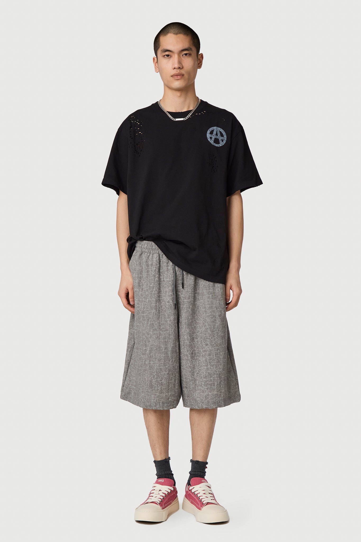 ANARCHY T - SHIRT WASHED BLACK Acupuncture