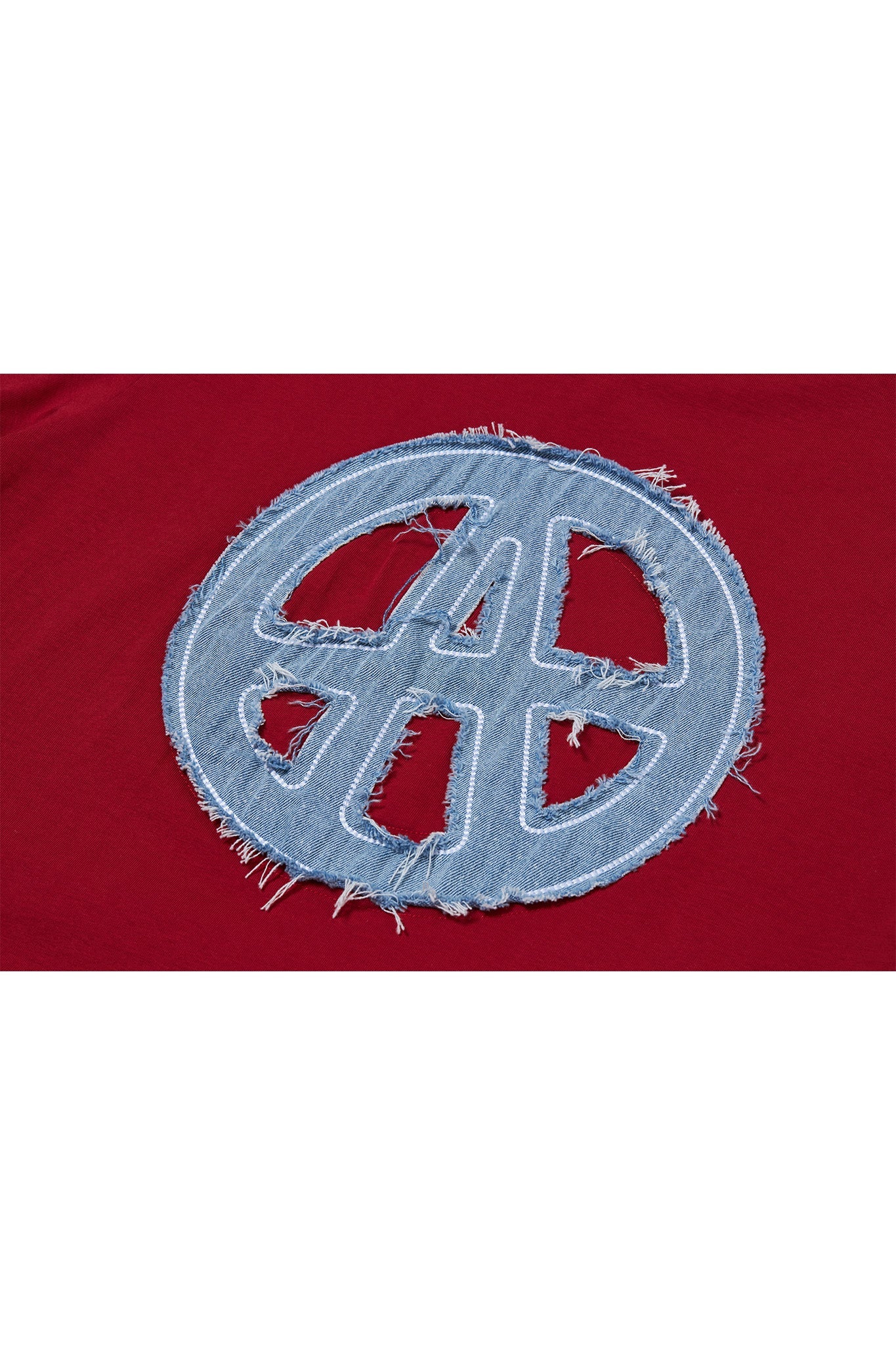 DENIM LOGO T - SHIRT RED Acupuncture