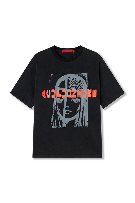 ENDLESS T - SHIRT WASHED BLACK Acupuncture