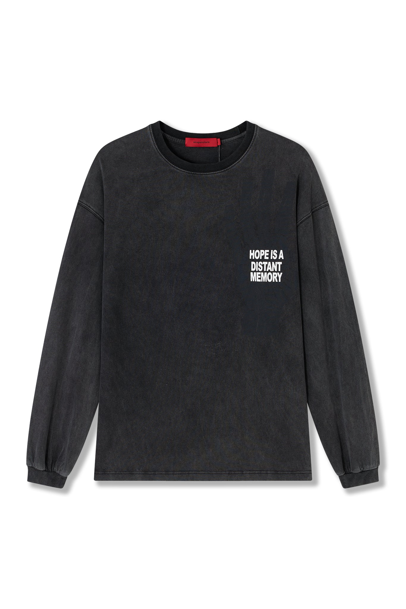 HOPE LONG SLEEVE WASHED BLACK Acupuncture