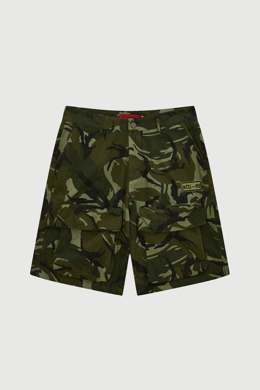 METAL CARGO SHORTS CAMOUFLAGE Acupuncture