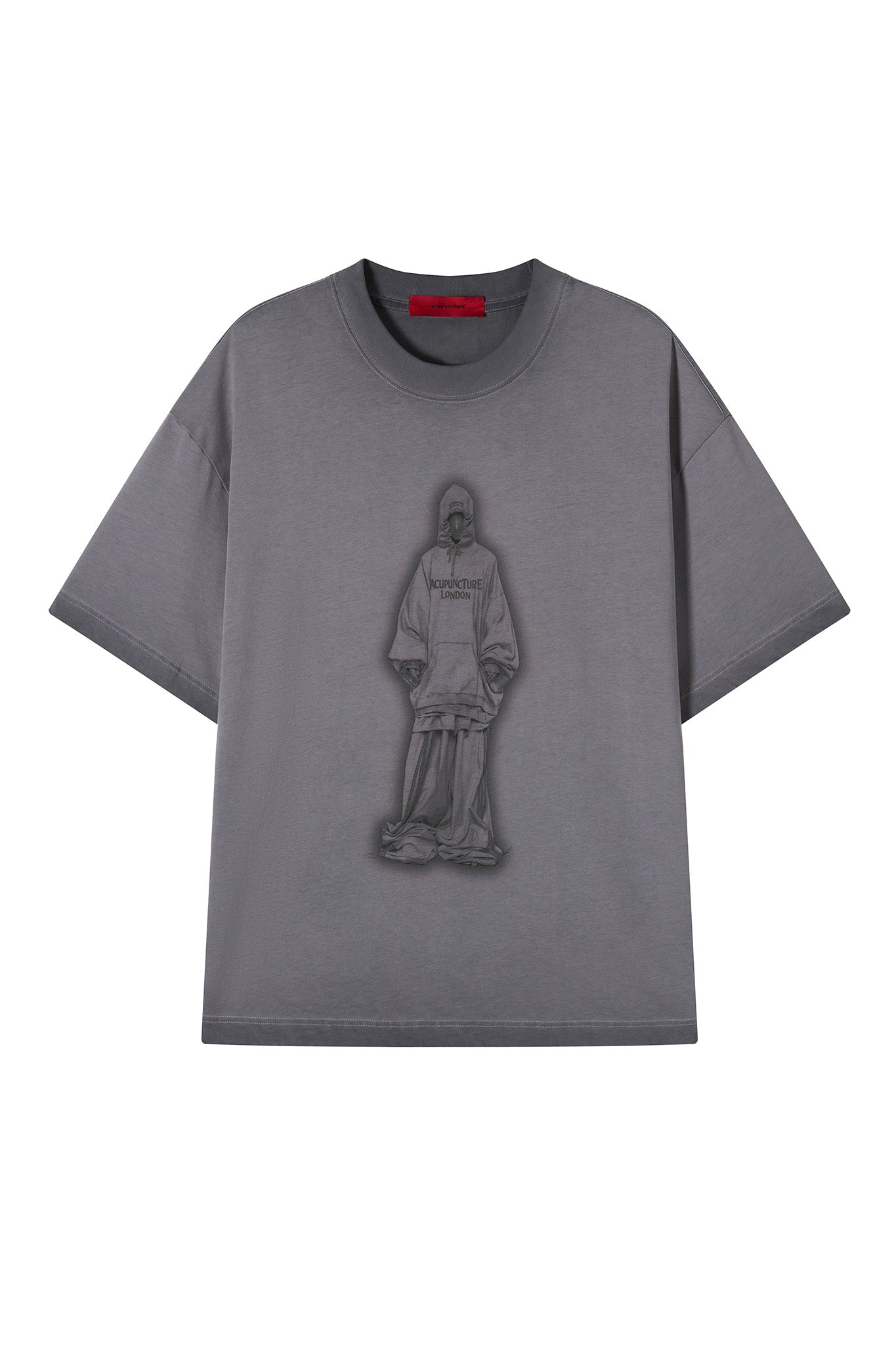 OVER SANT T - SHIRT LIGHT GREY Acupuncture