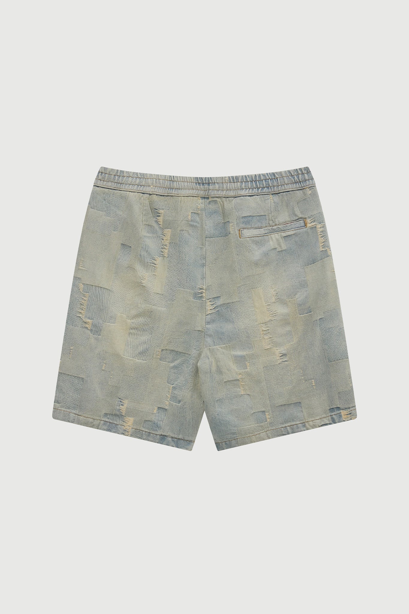 PATCH WORK SHORTS BLUE Acupuncture