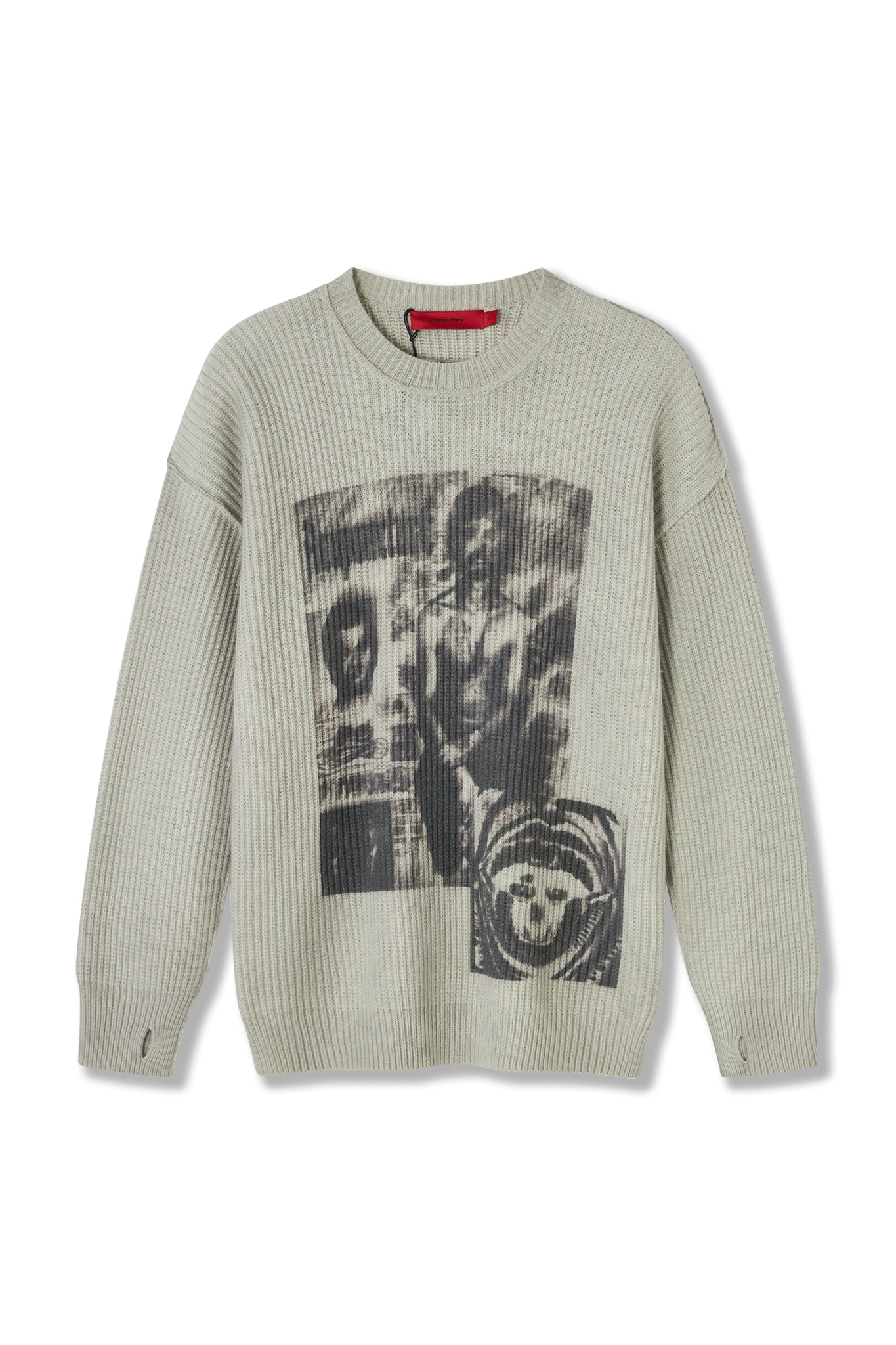 PUNKER SWEATER KHAKI Acupuncture