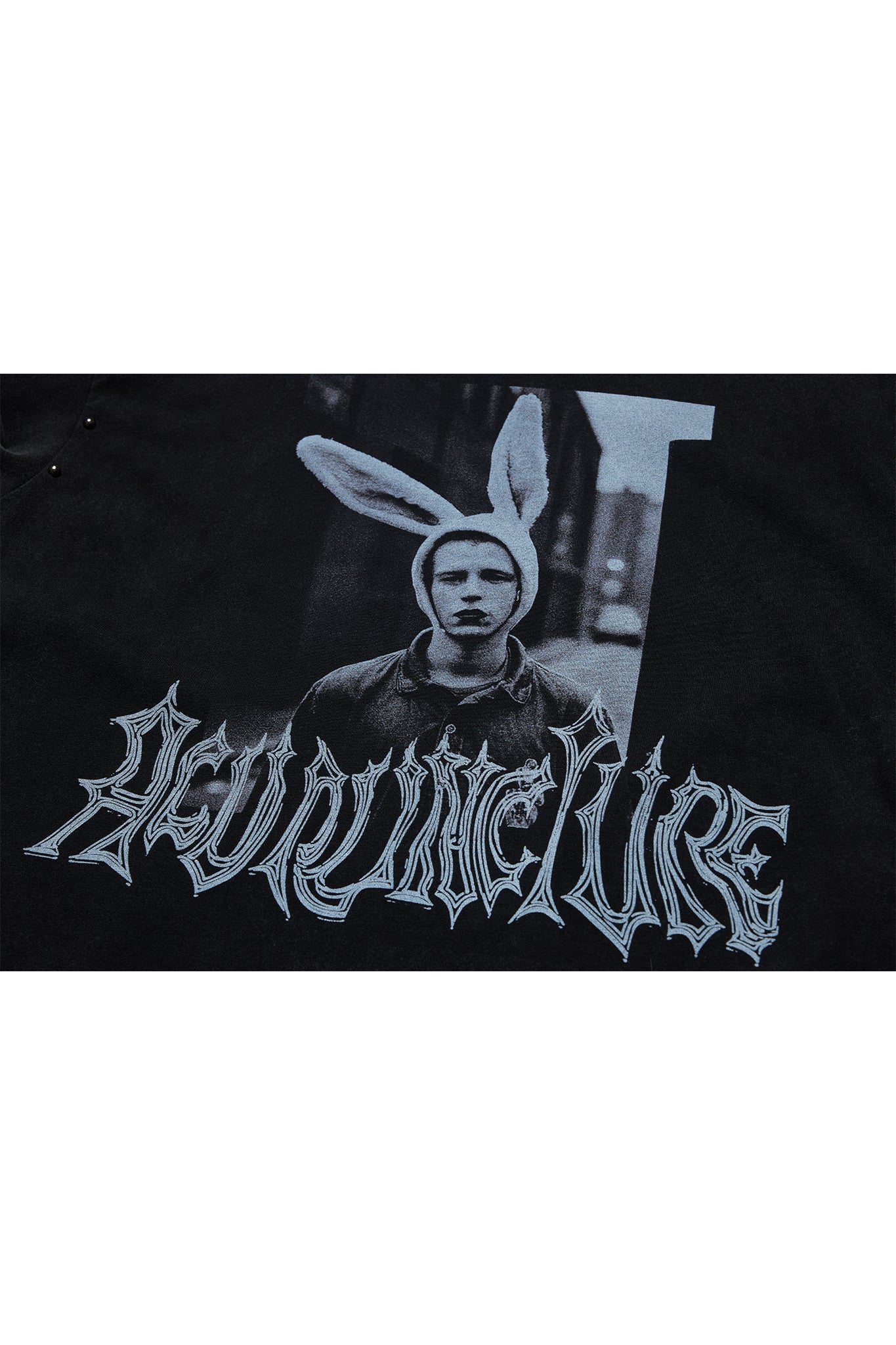 RABBIT T - SHIRT WASHED BLACK Acupuncture