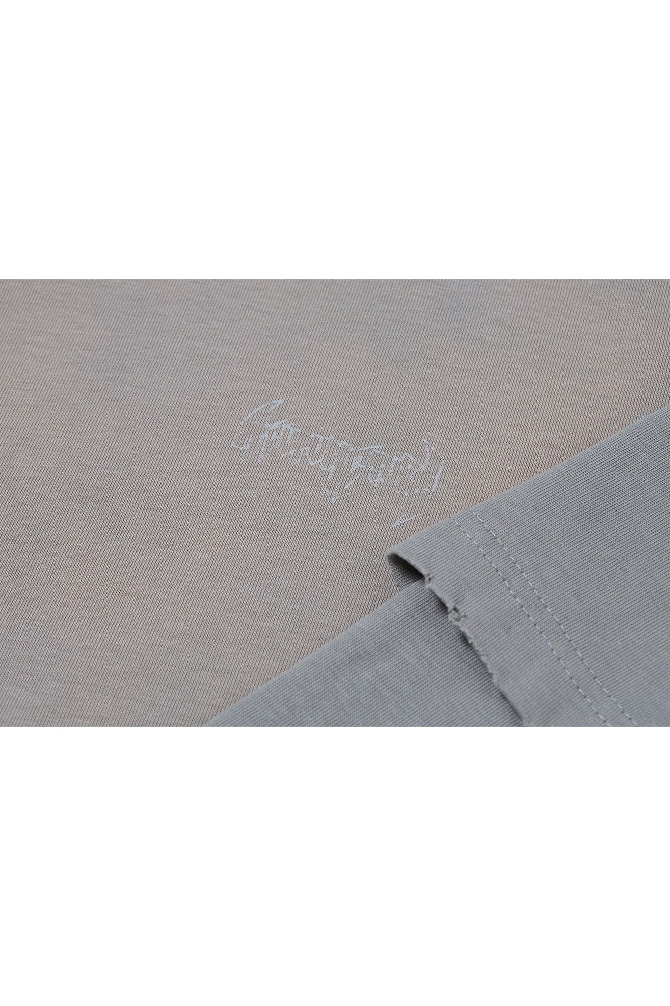 TIE DYE LS T - SHIRT LIGHT GREY Acupuncture