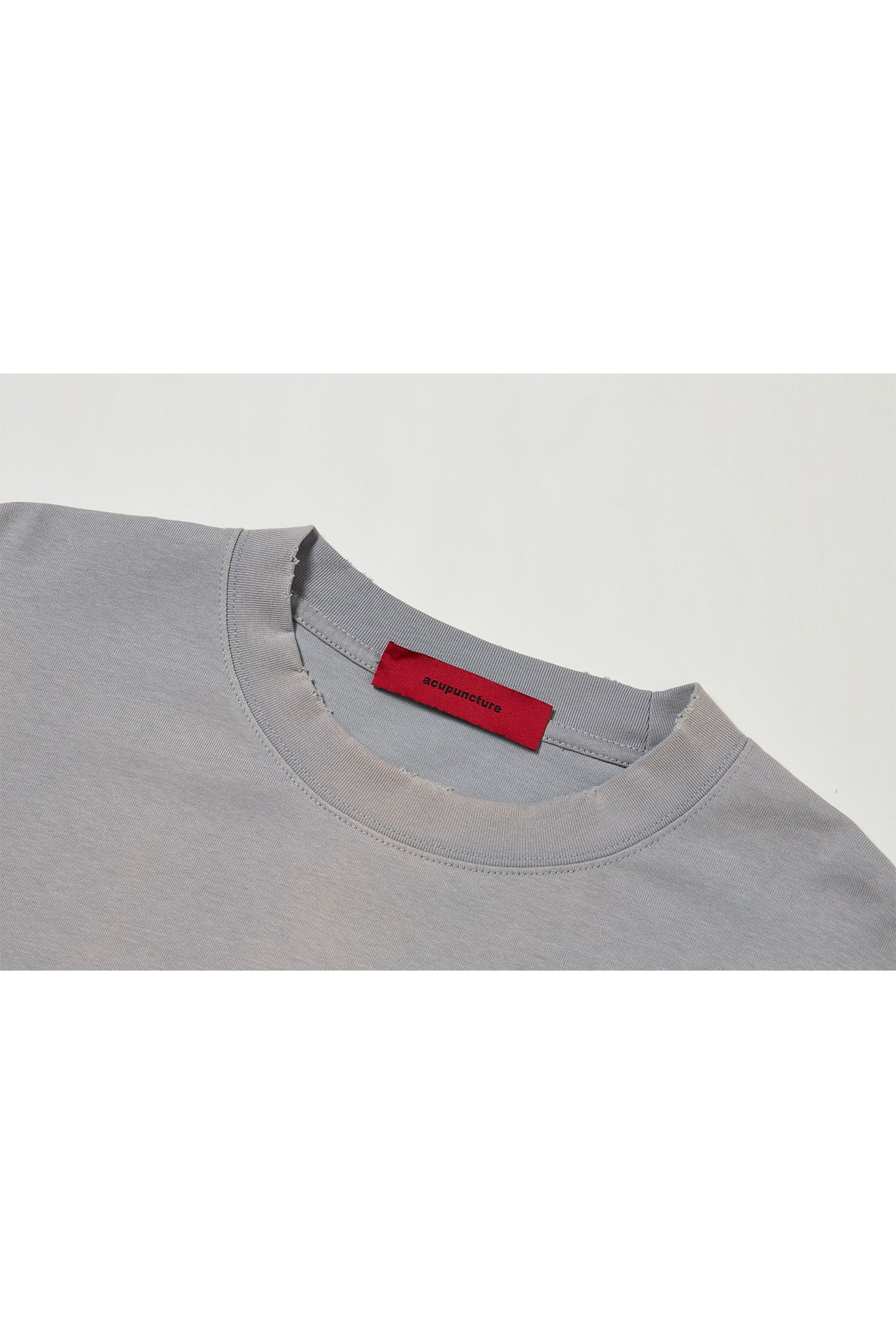 TIE DYE LS T - SHIRT LIGHT GREY Acupuncture