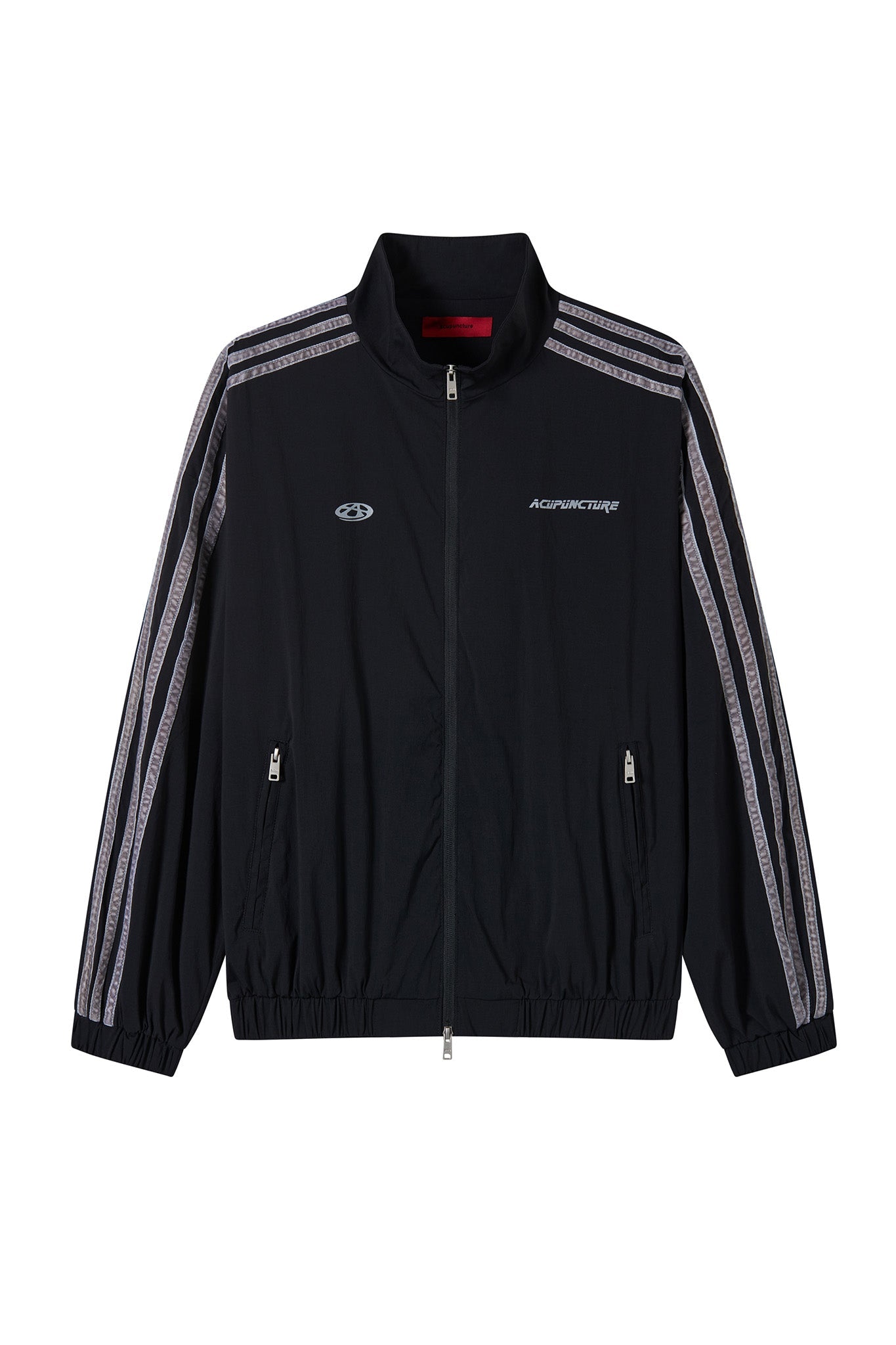 ZIP UP JACKET BLACK Acupuncture