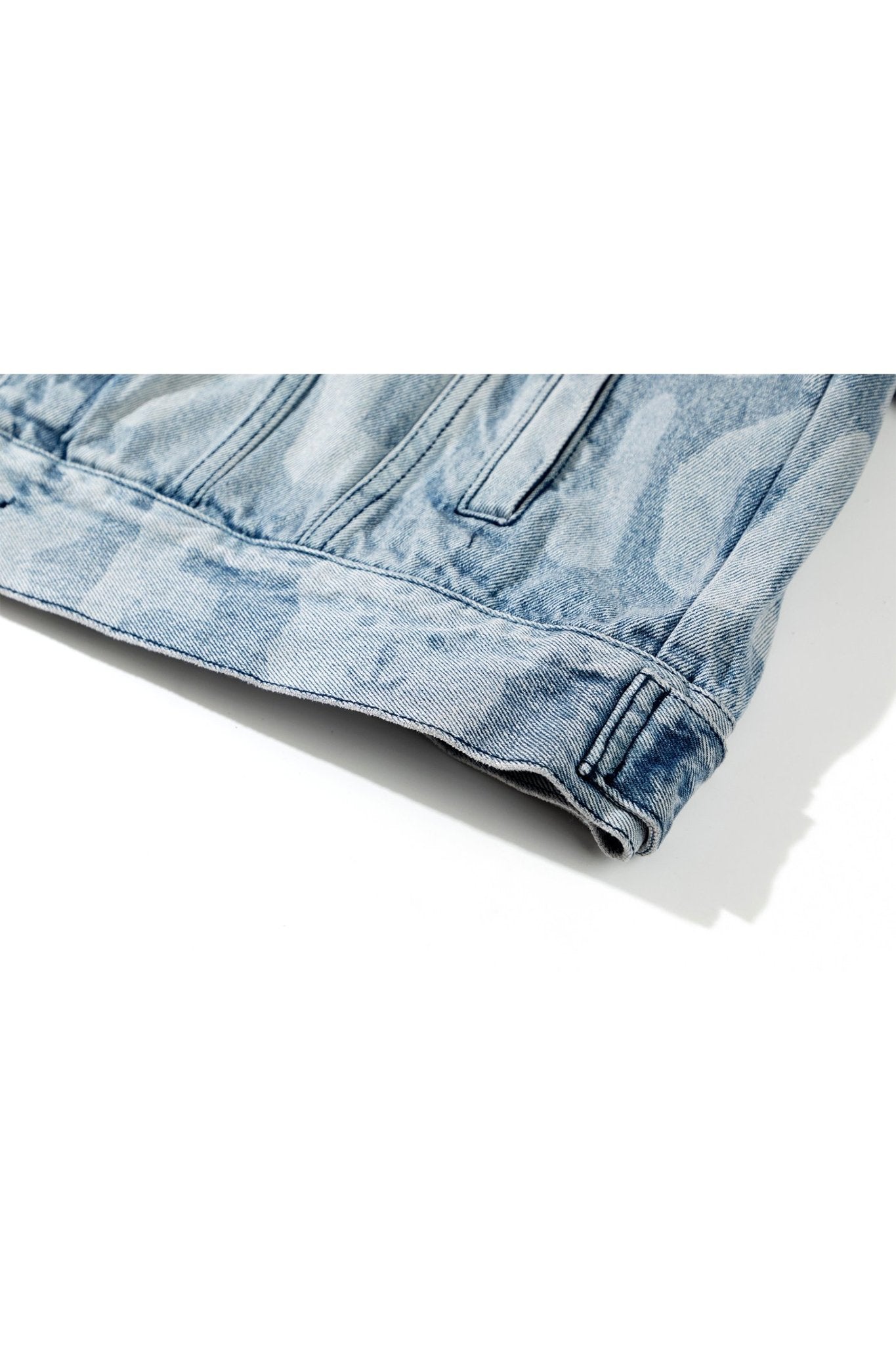 ALL-OVER BLUE DENIM JACKET Acupuncture