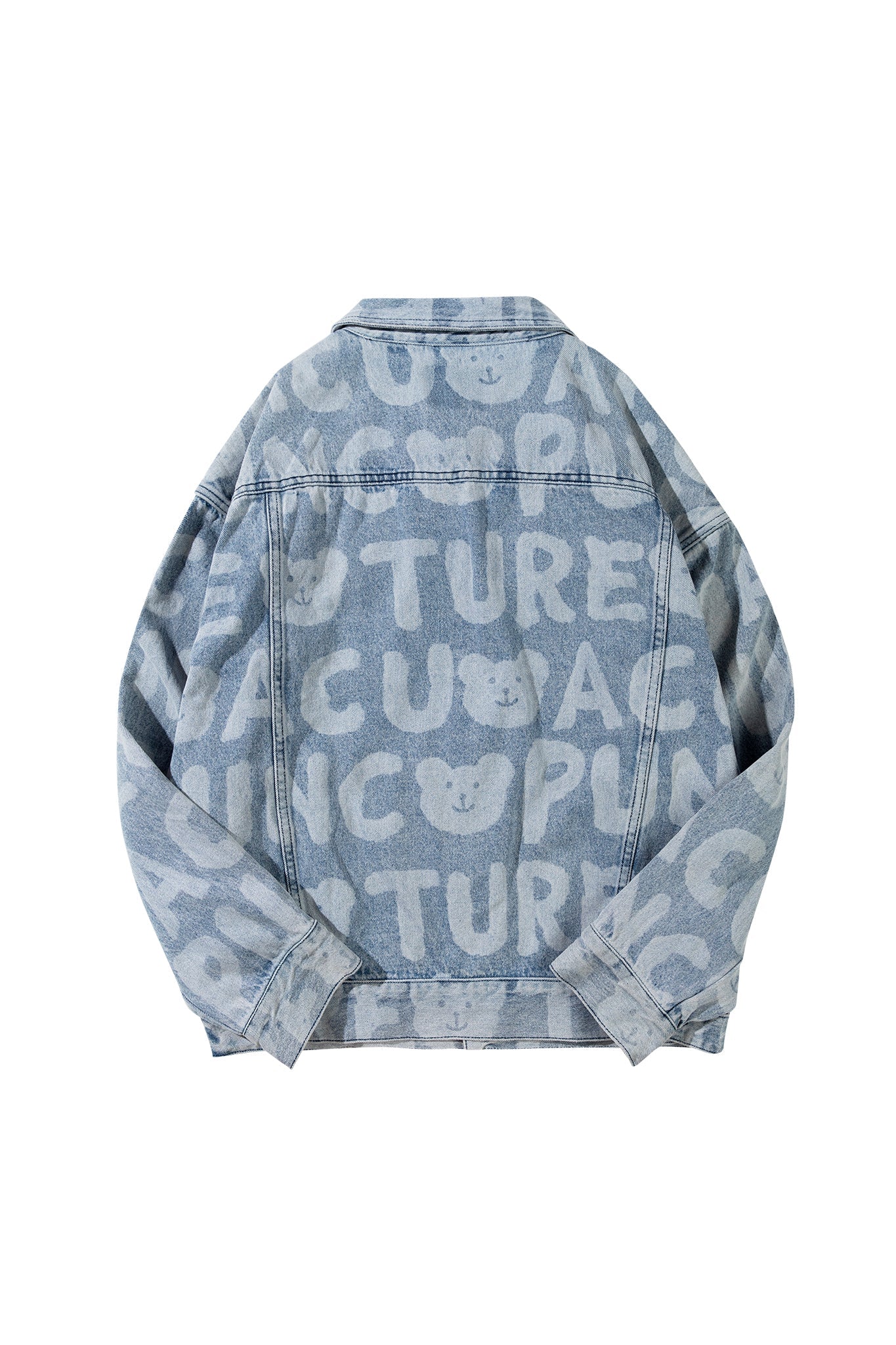 ALL-OVER BLUE DENIM JACKET Acupuncture
