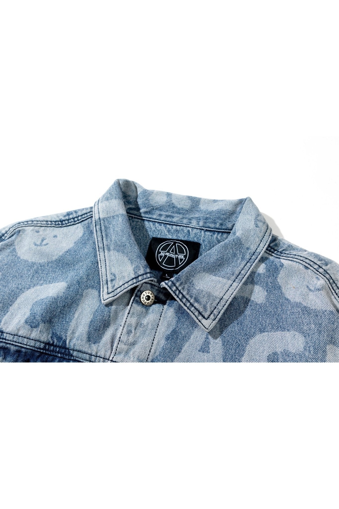 ALL-OVER BLUE DENIM JACKET Acupuncture
