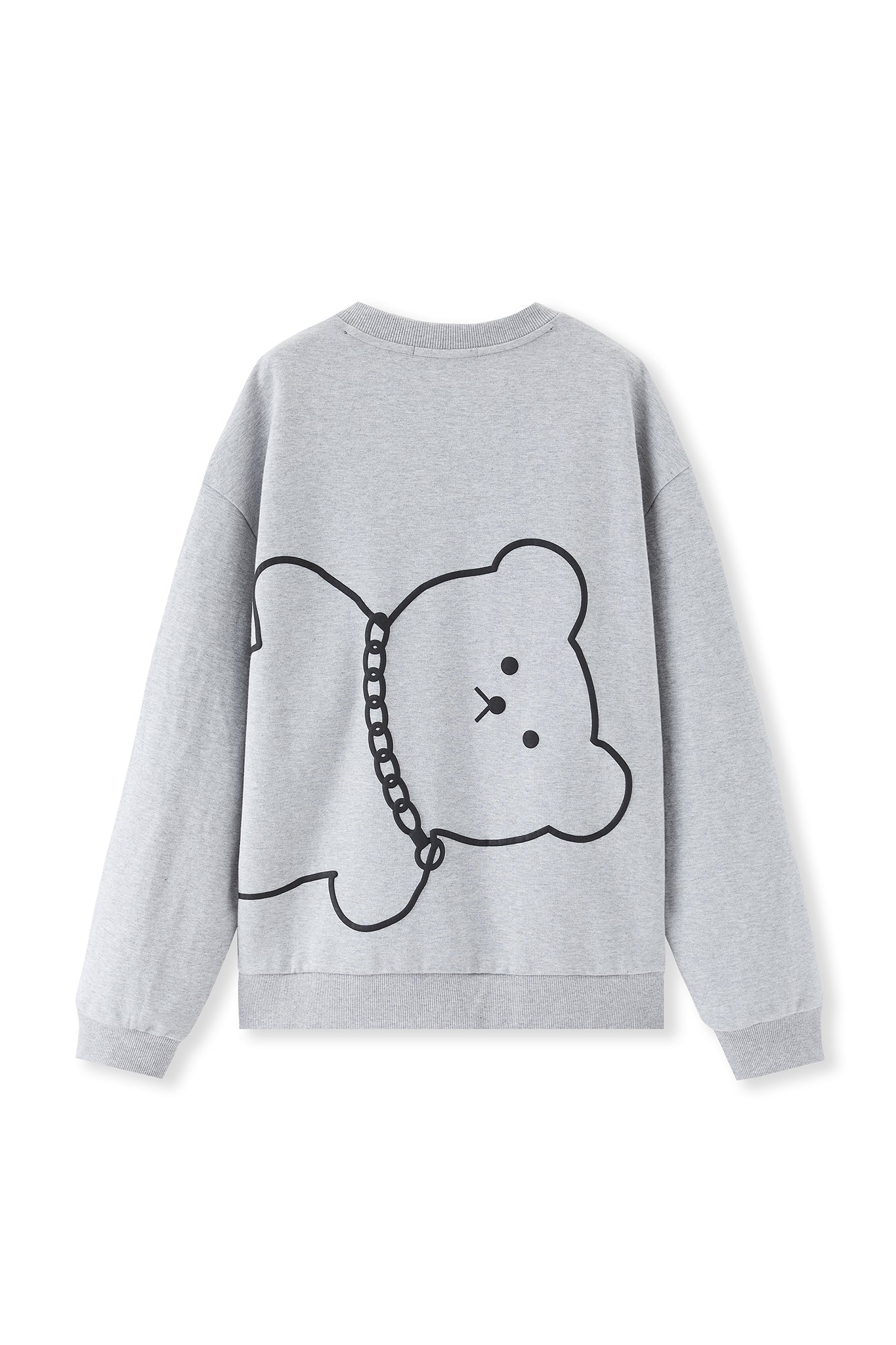 SKETCHY BEAR CARDIGAN GREY Acupuncture