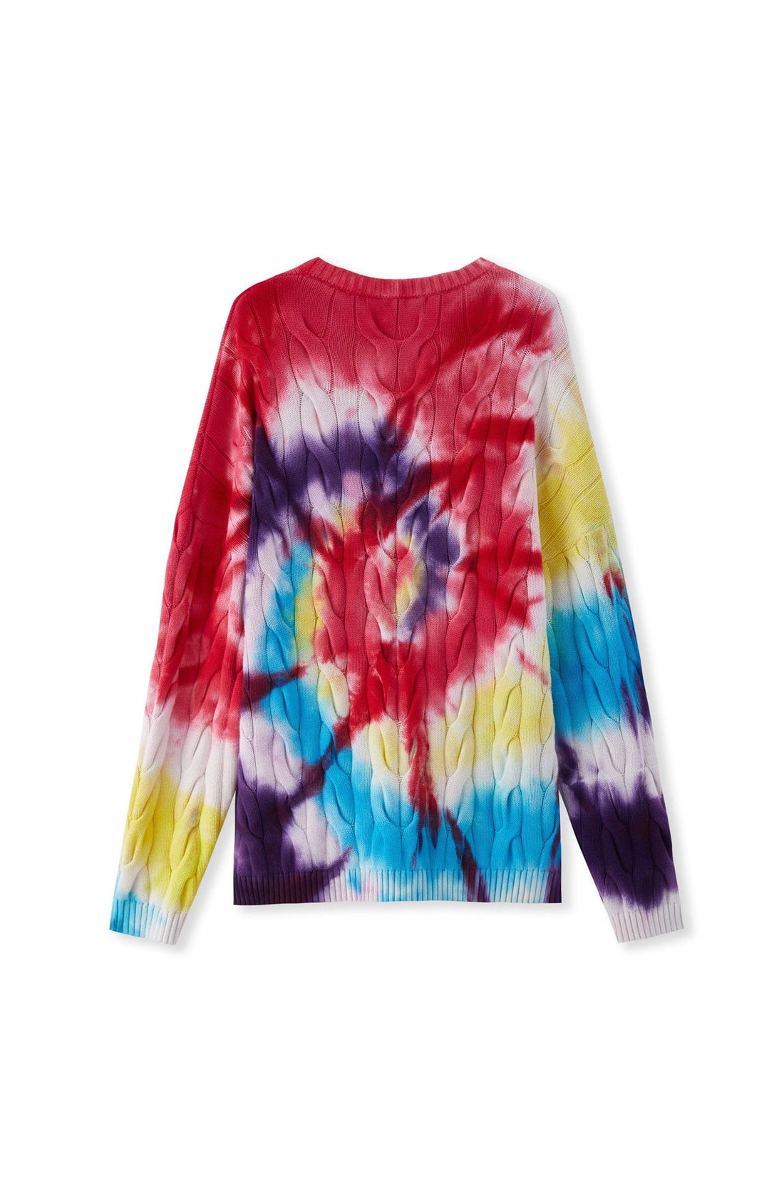TIE-DYE SWEATER MULTICOLOR RED Acupuncture
