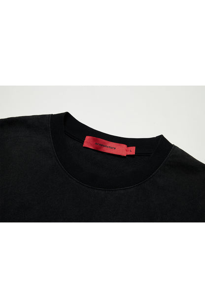 COLLEGE '93 T-SHIRT WASHED BLACK