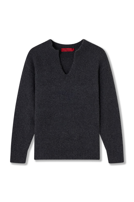 V-CUT SWEATER NAVY BLUE