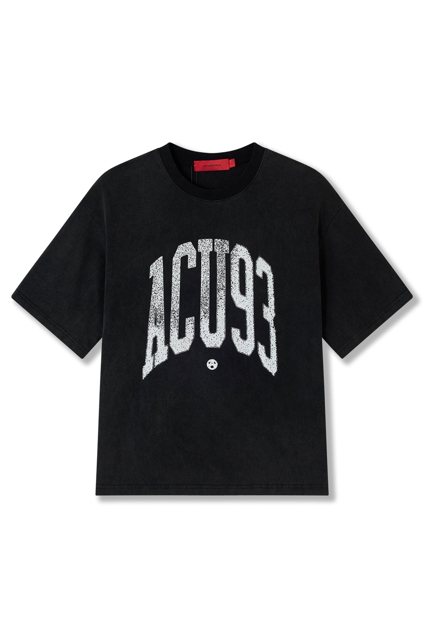 COLLEGE '93 T-SHIRT WASHED BLACK