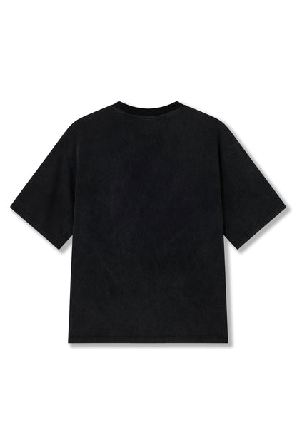 COLLEGE '93 T-SHIRT WASHED BLACK