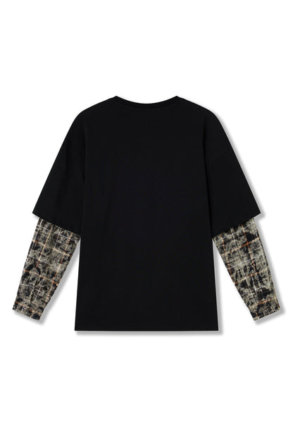 ACID LONG SLEEVE WASHED BLACK Acupuncture