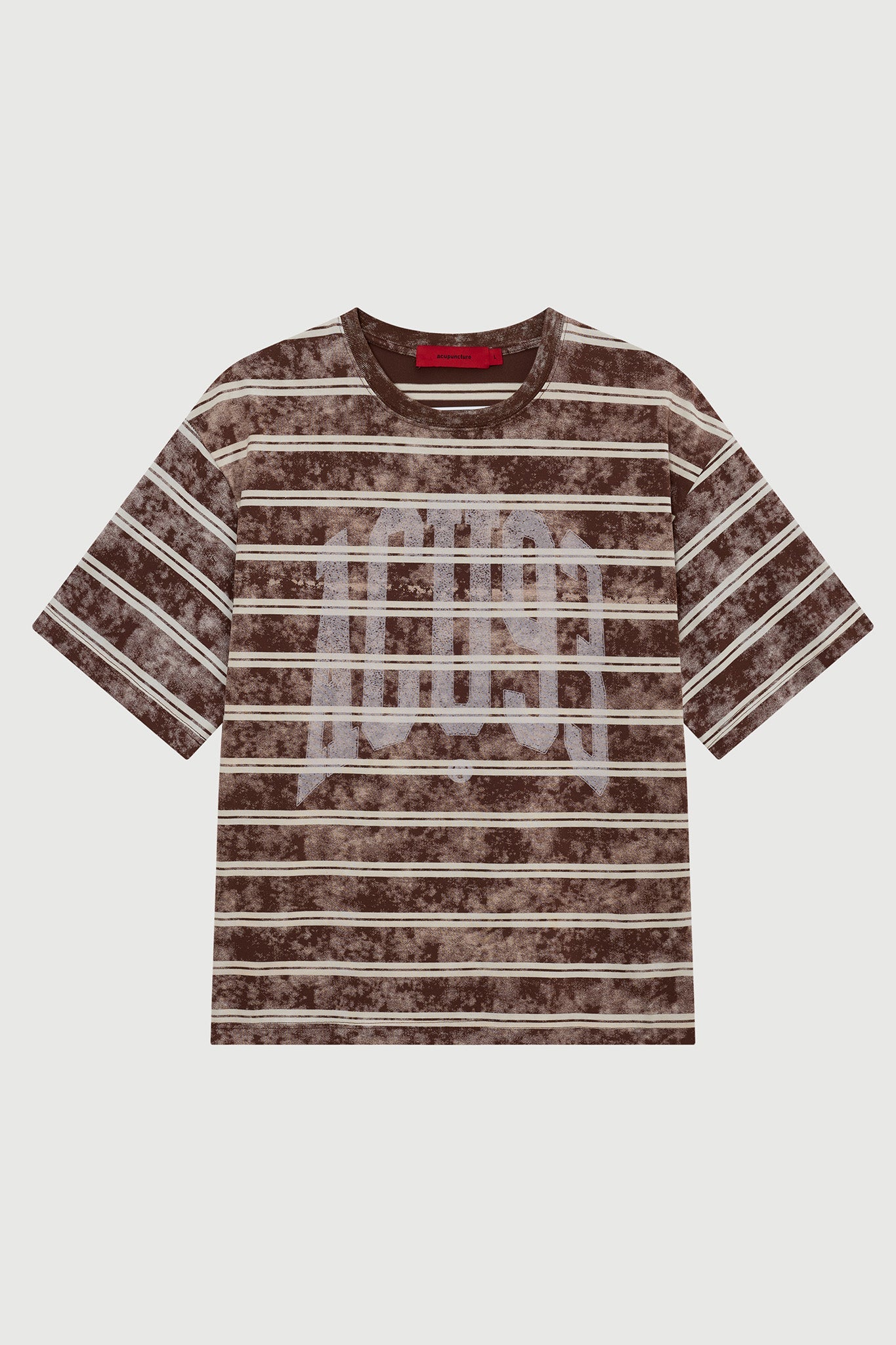 ACID STRIPES T - SHIRT RANCH BROWN Acupuncture