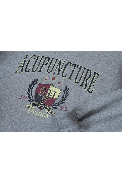 ACU COLLEGE LS SHIRT LIGHT GREY Acupuncture