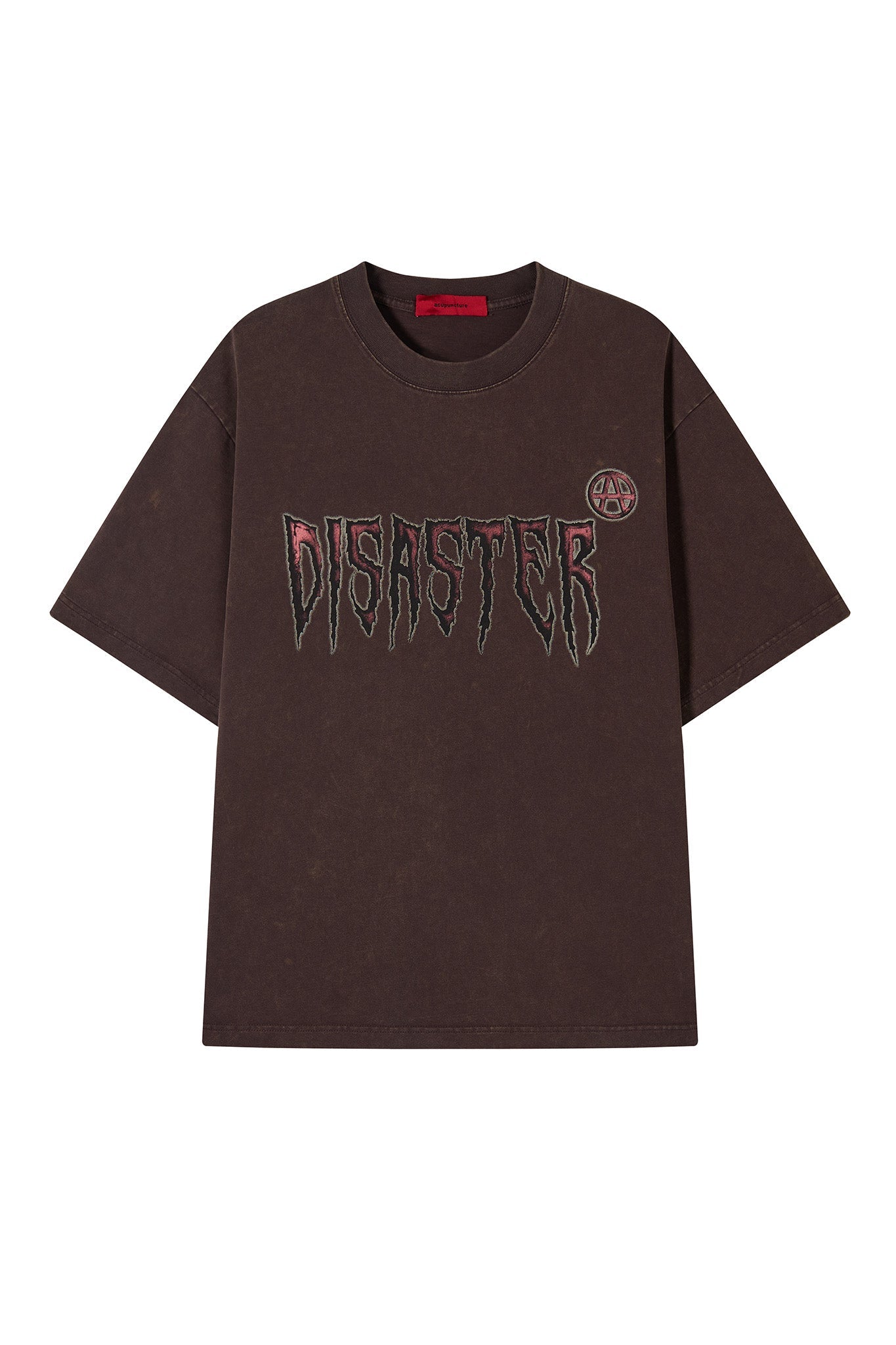 ACU DISASTER T - SHIRT BROWN Acupuncture