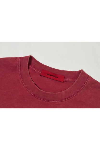 ACU DISASTER T - SHIRT RED Acupuncture