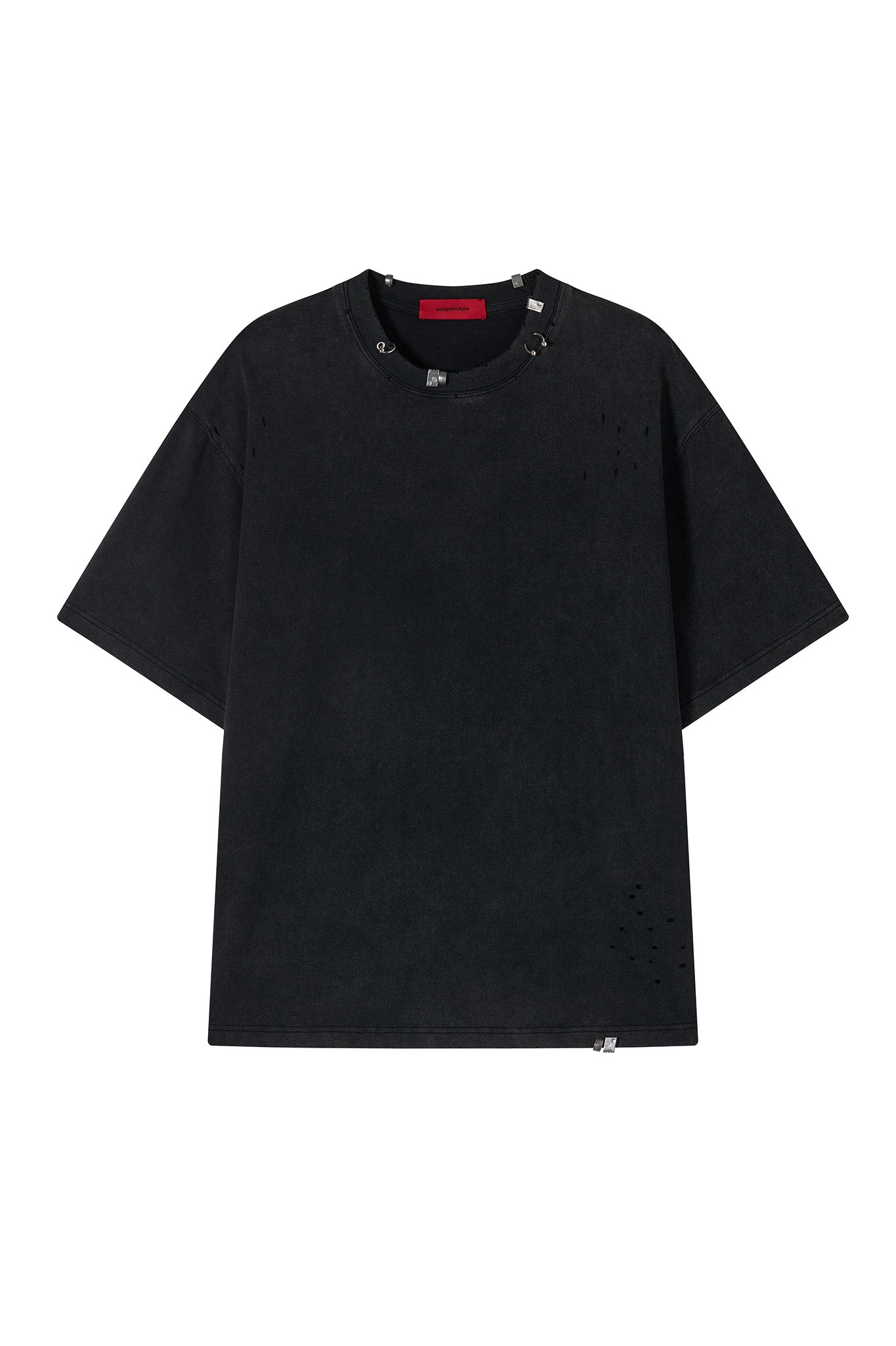 ACU PIERCING T - SHIRT BLACK Acupuncture
