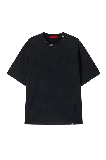 ACU PIERCING T - SHIRT BLACK Acupuncture