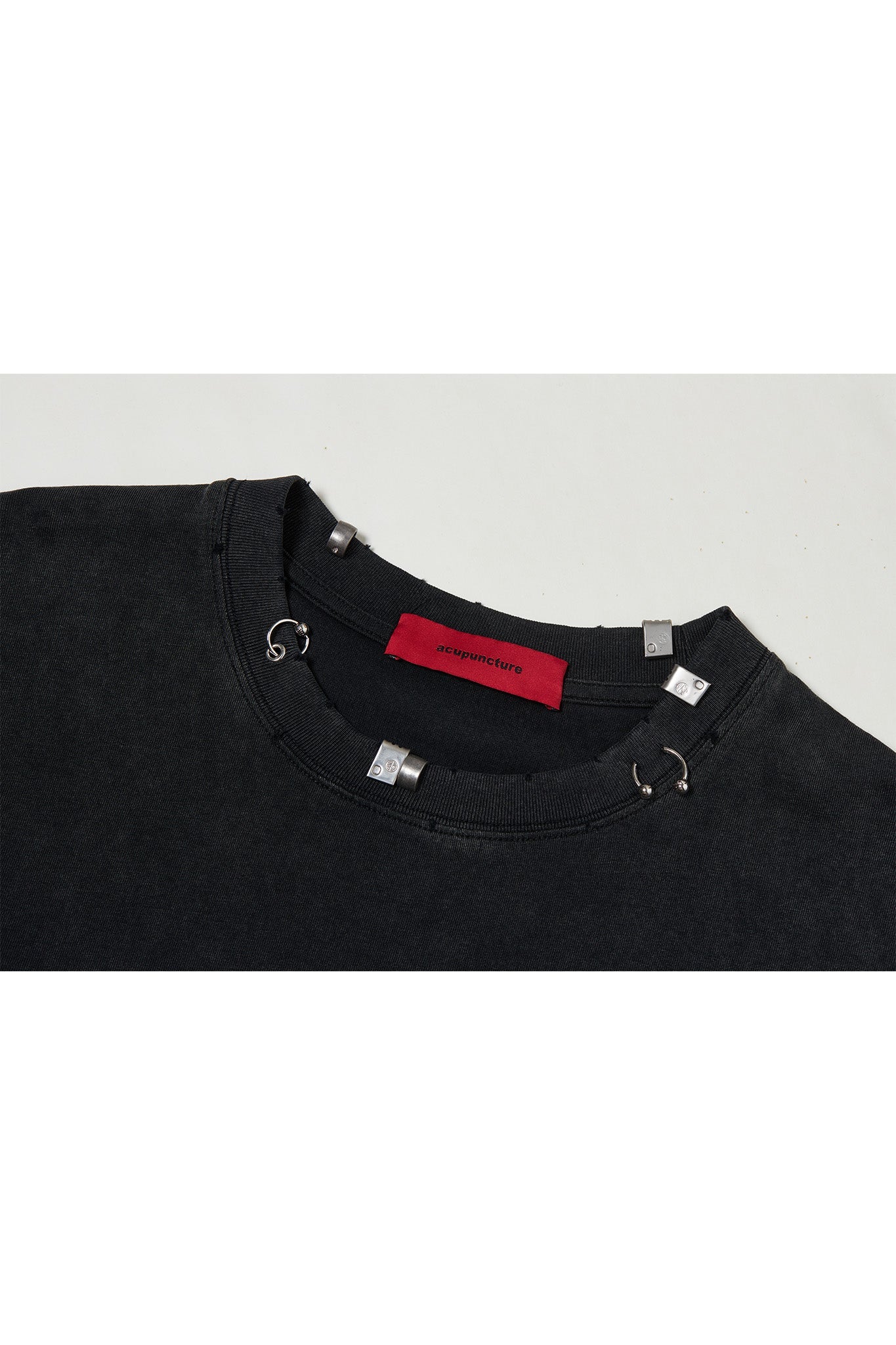 ACU PIERCING T - SHIRT BLACK Acupuncture