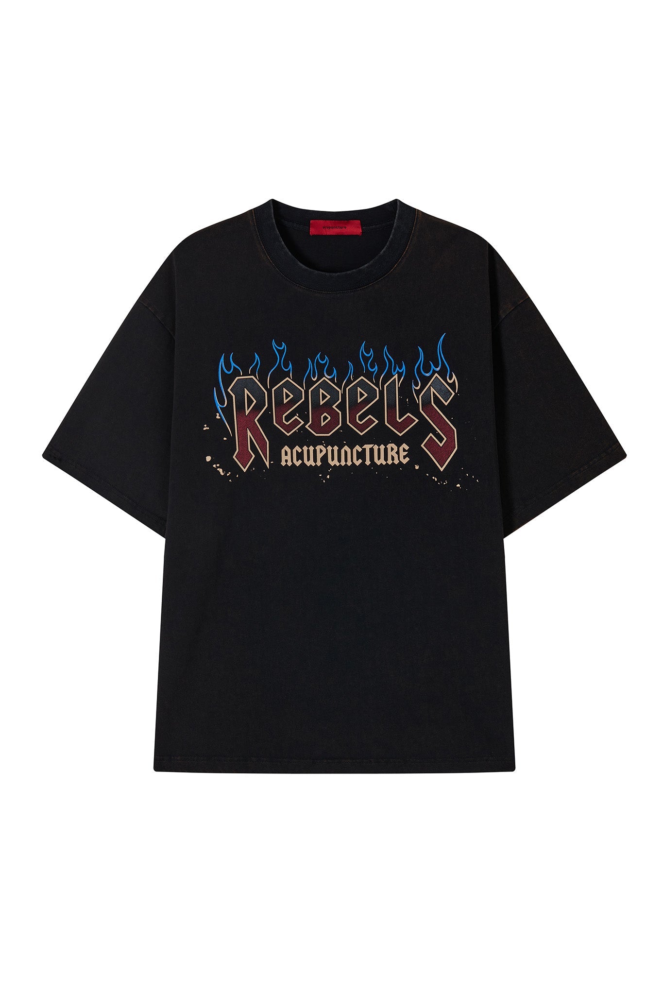 ACU REBELS T - SHIRT BLACK Acupuncture