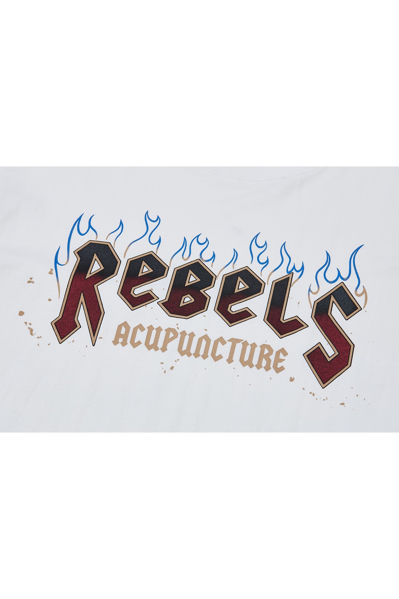 ACU REBELS T - SHIRT WHITE Acupuncture