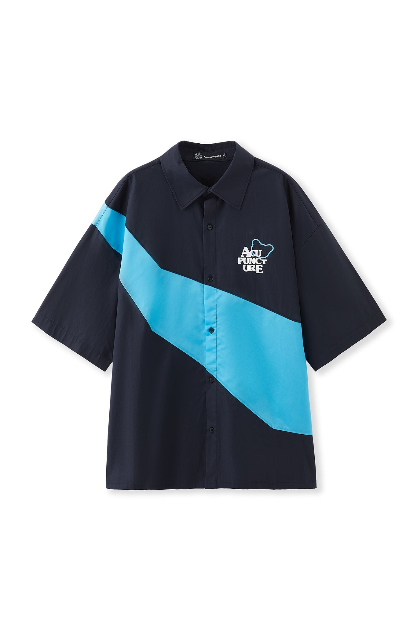 ACU SHIRT BLACK/BLUE Acupuncture