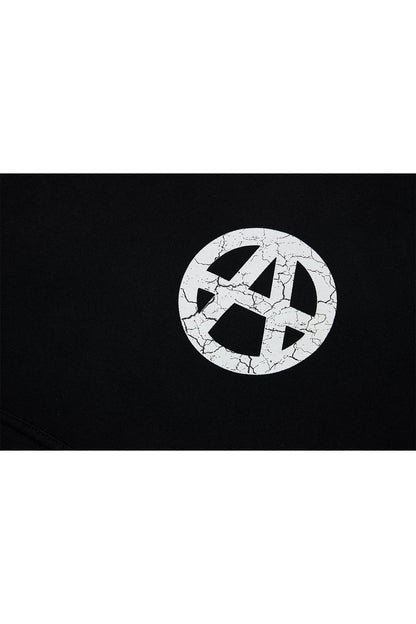 ANARCHY HOODIE WASHED BLACK Acupuncture