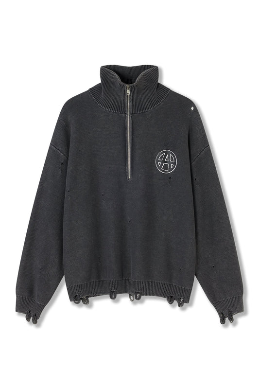 ANARCHY SWEATER GREY Acupuncture