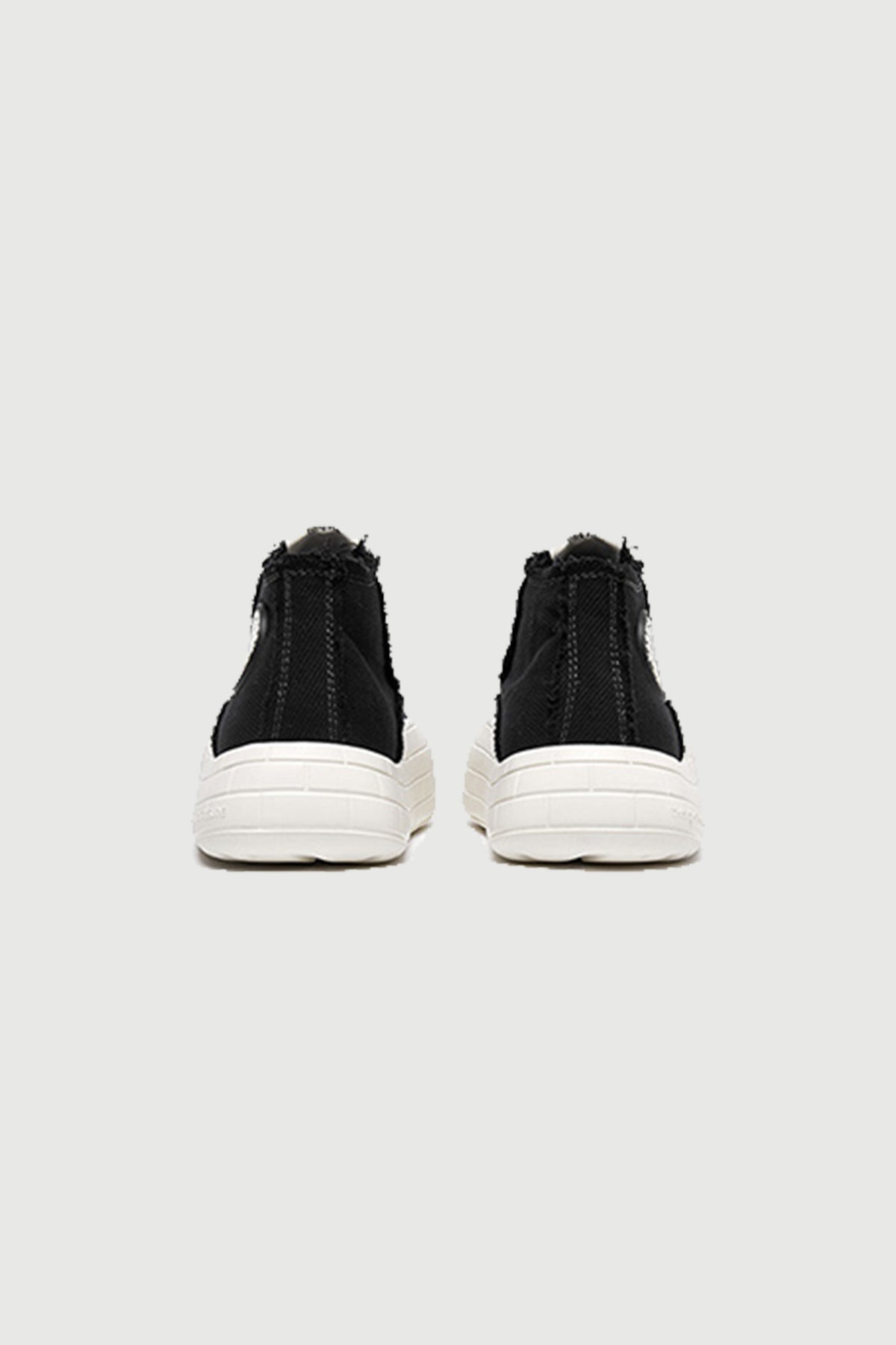 NYU Vulc Mid Black — rear