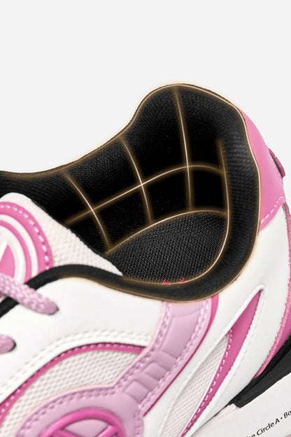 Delta Flow Pink — construction detail close-up