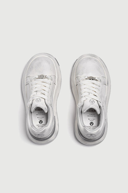 Bass Low Distressed White — top