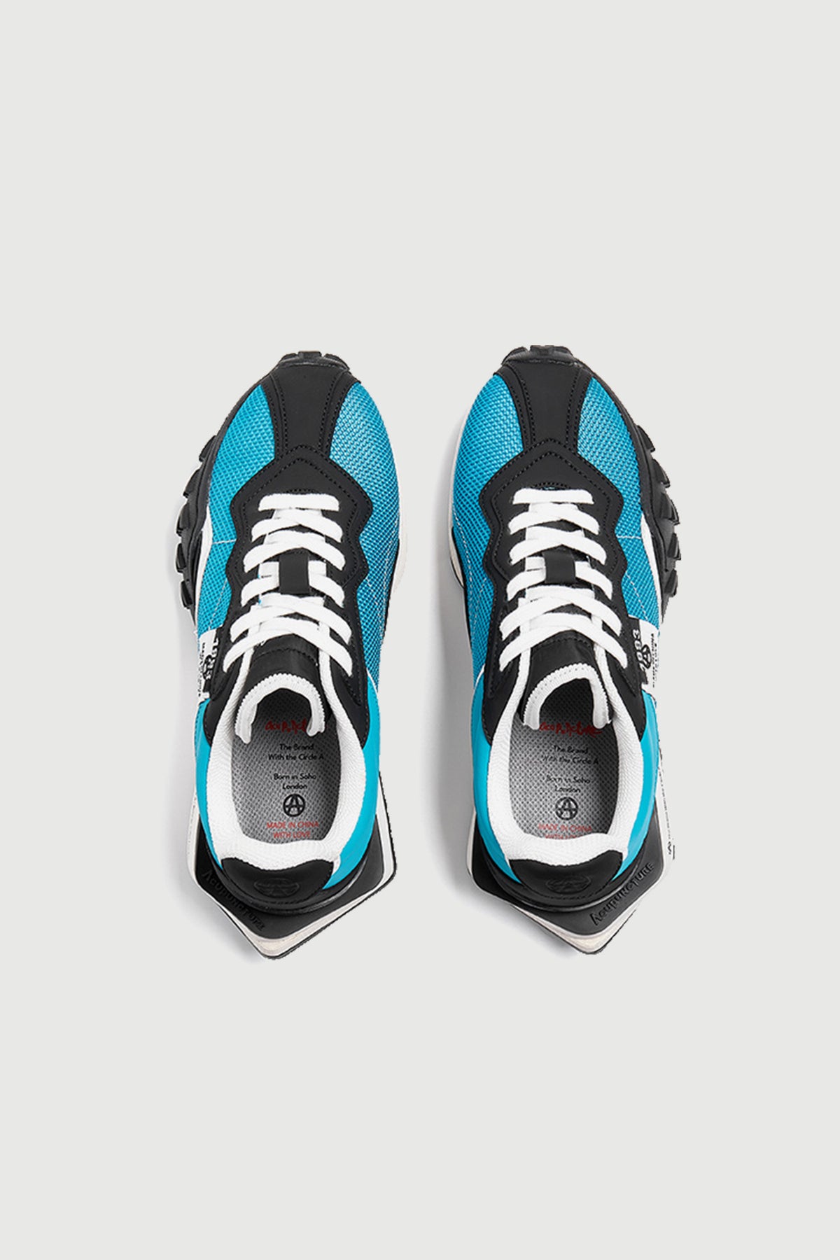 Delta Label Blue — top