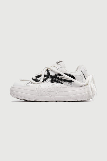 NYU Vulc Entwine White — side view