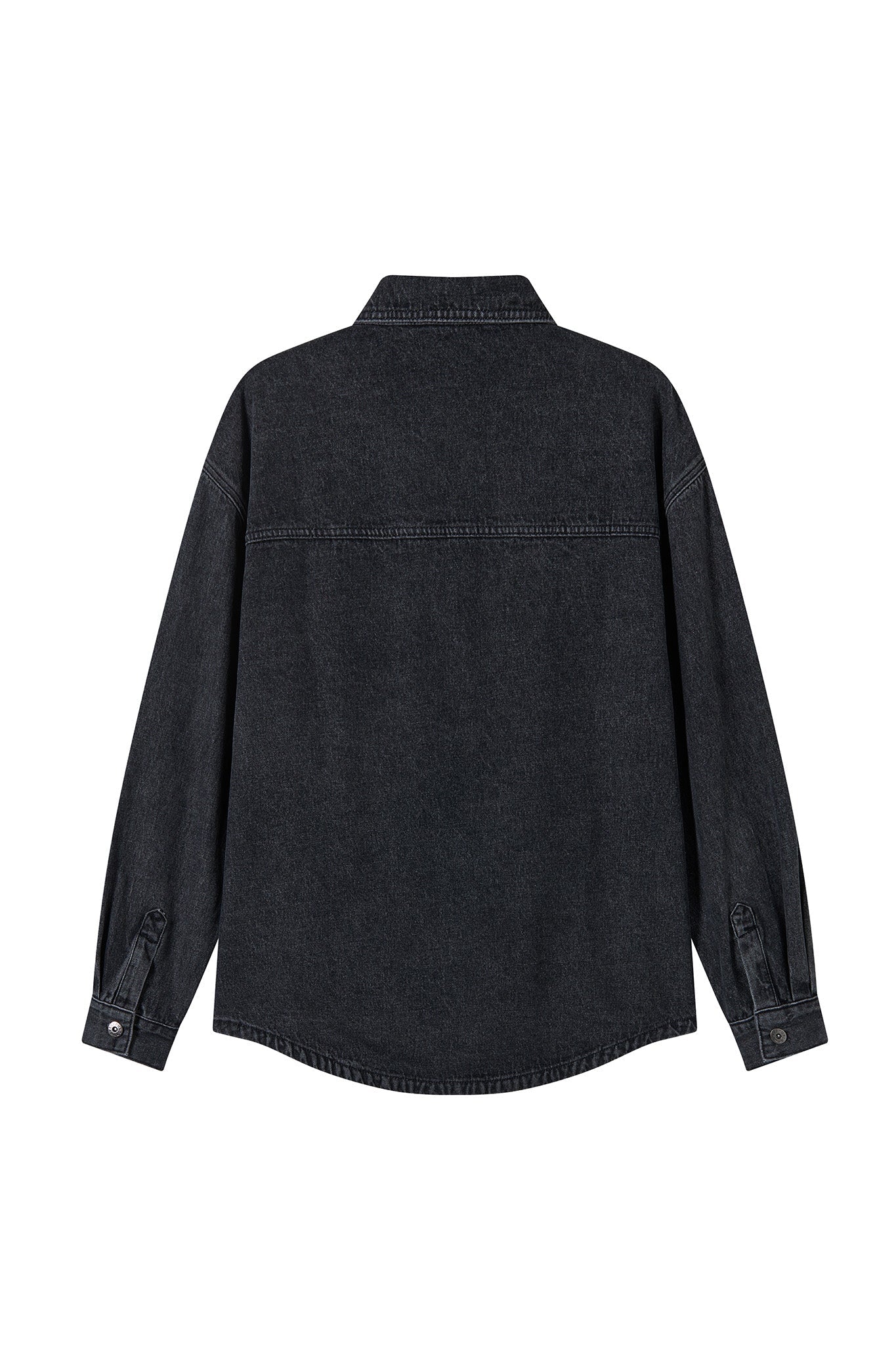 BUTTONDOWN DENIM JACKET BLACK Acupuncture