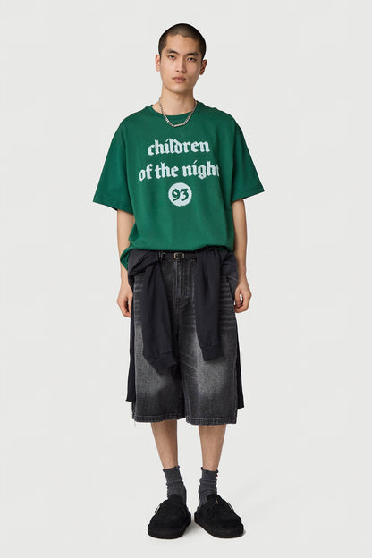 CHILDREN OF THE NIGHT T - SHIRT STONE GREEN Acupuncture