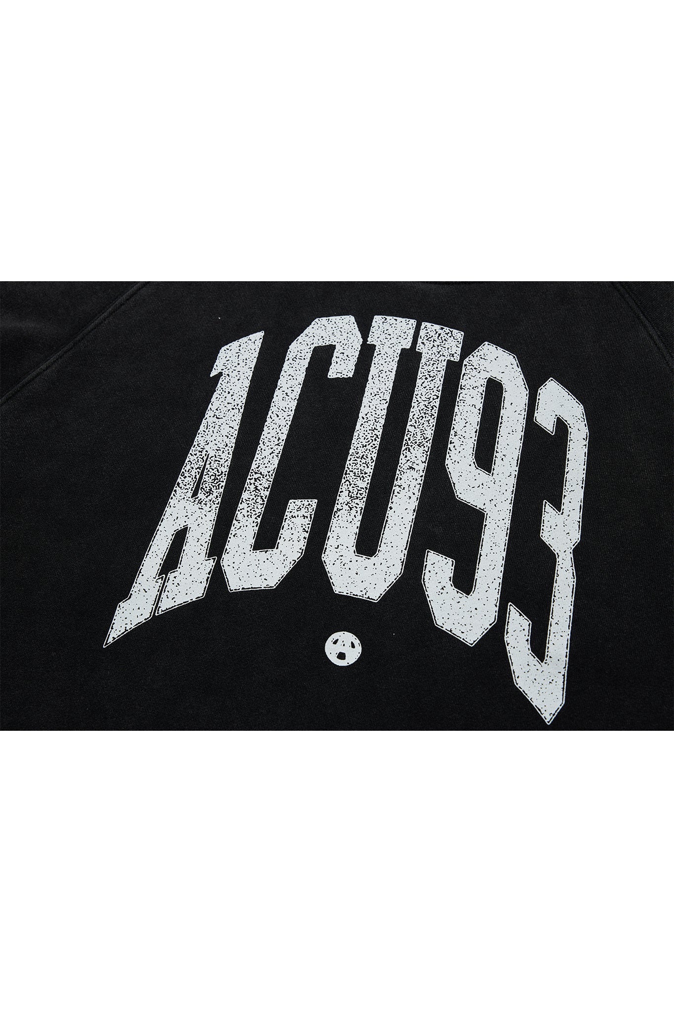 COLLEGE '93 CREWNECK WASHED BLACK Acupuncture
