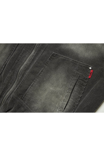 CORDUROY JACKET GREY Acupuncture