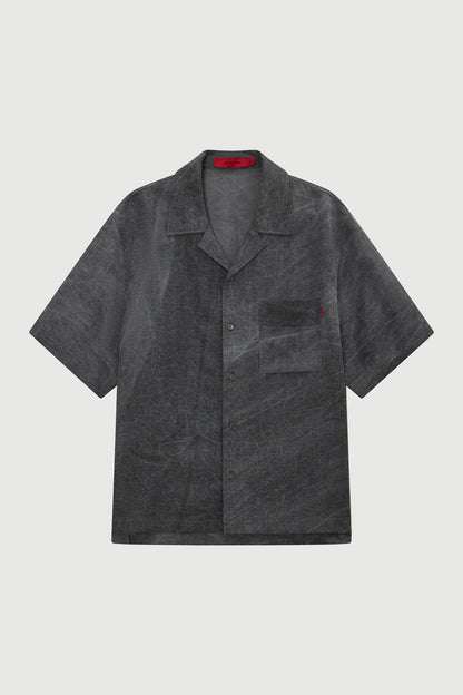 CRACKED SHIRT S/S MARBLE GREY Acupuncture