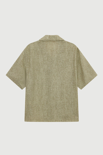 CRACKED SHIRT S/S MARBLE SAND Acupuncture