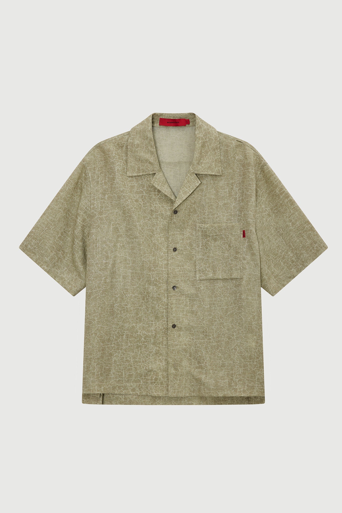 CRACKED SHIRT S/S MARBLE SAND Acupuncture